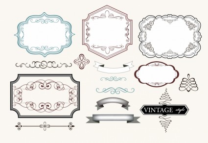 Free Vector Vintage Labels Free Vector Vintage Labels