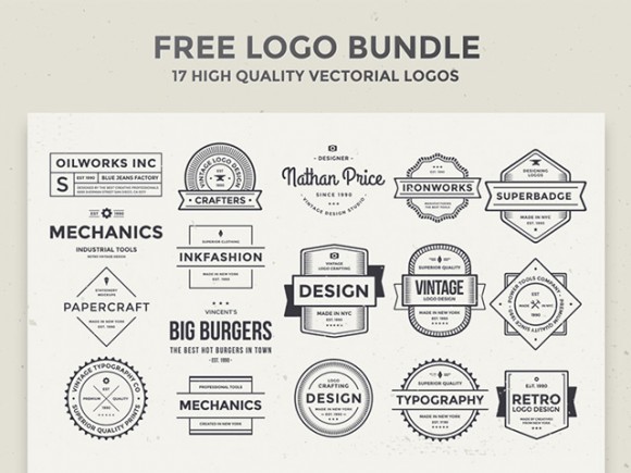 Free Vintage Logo PSD