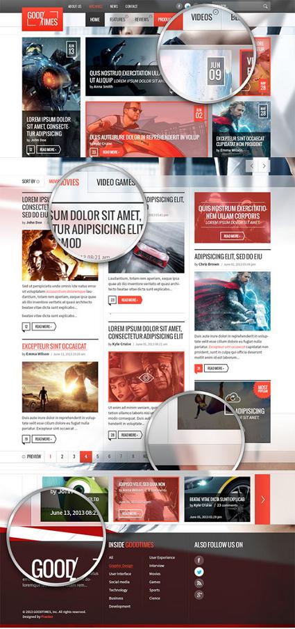 Free Website Templates Magazine