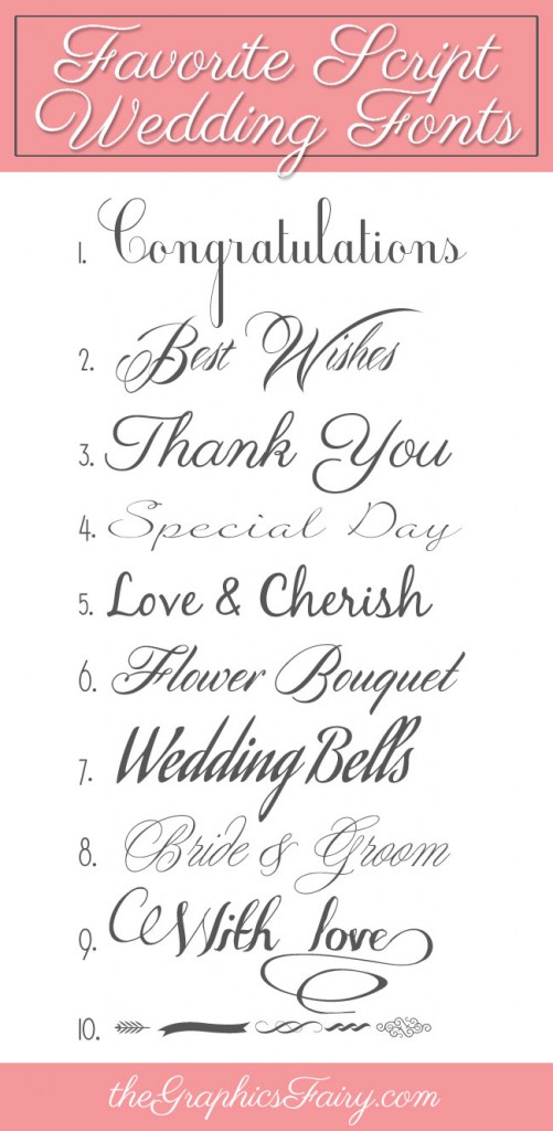 Free Wedding Script Fonts Free Wedding Script Fonts