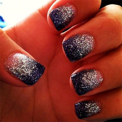 Glitter Ombre Nails