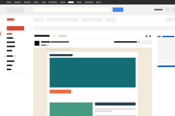 Gmail Email Template PSD Gmail Email Template PSD