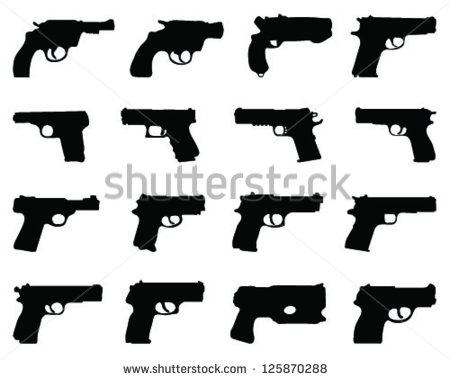 Gun Silhouette Vector