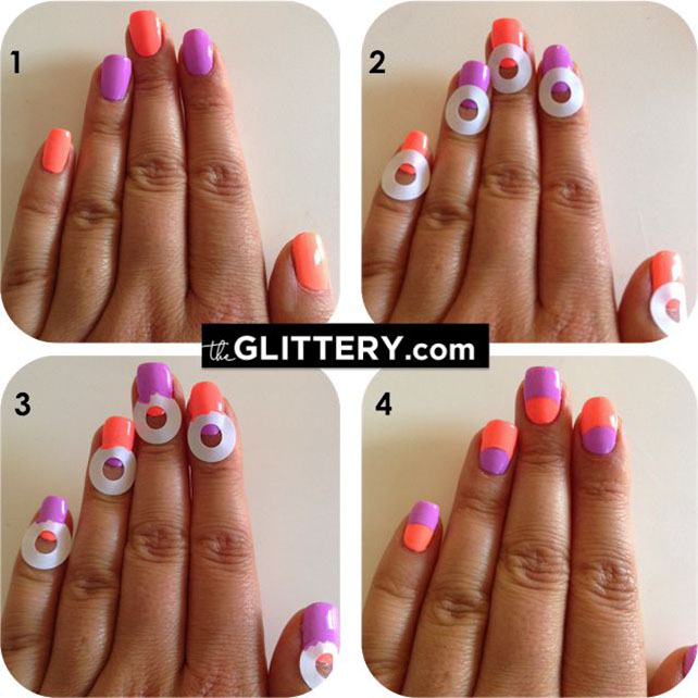 Half Moon Nail Art Tutorial