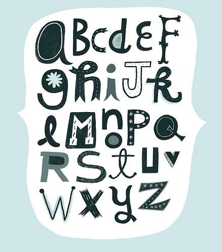 Hand Lettering Fonts Alphabet
