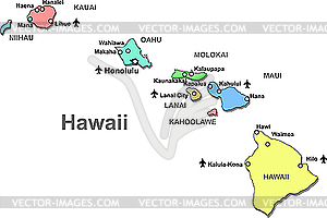 Hawaii Airports Map