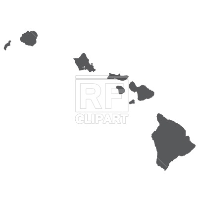Hawaii Map Outline Clip Art Free