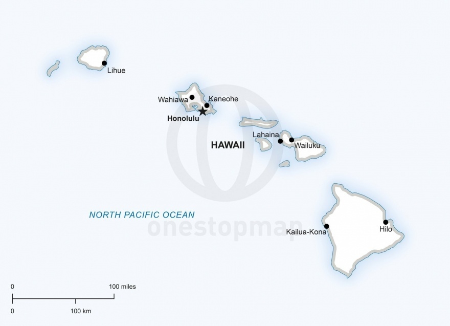 Hawaii Political Map