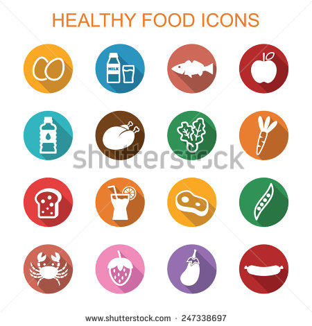 Healthy Food Vector Icons