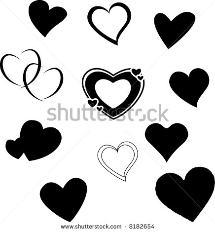 Heart Silhouette Vector