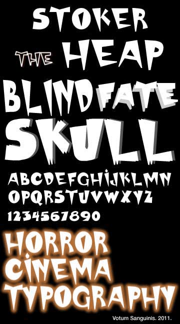 Horror Alphabet Fonts Scary