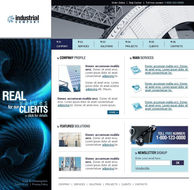 Industrial Website Templates Industrial Website Templates