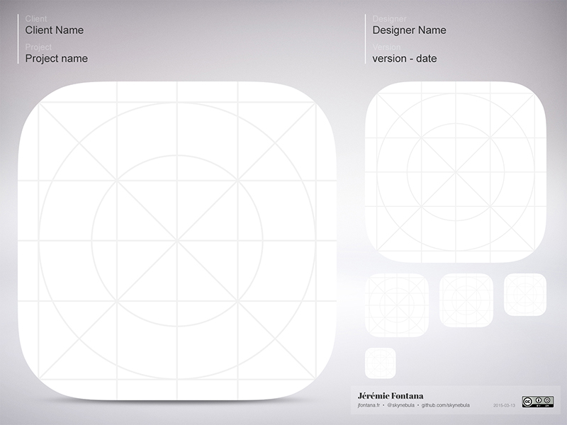 iOS App Icon Template