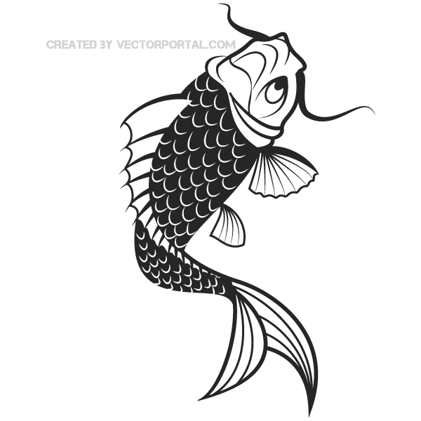 Japanese Koi Fish Vector