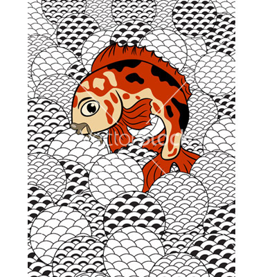 Japanese Koi Fish Vector