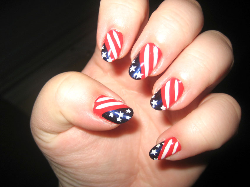 July 4 Nail Art Designs July 4 Nail Art Designs