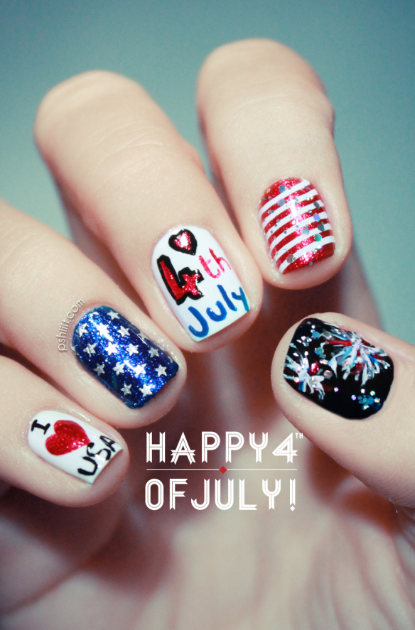 July 4th Nail Art Designs July 4th Nail Art Designs
