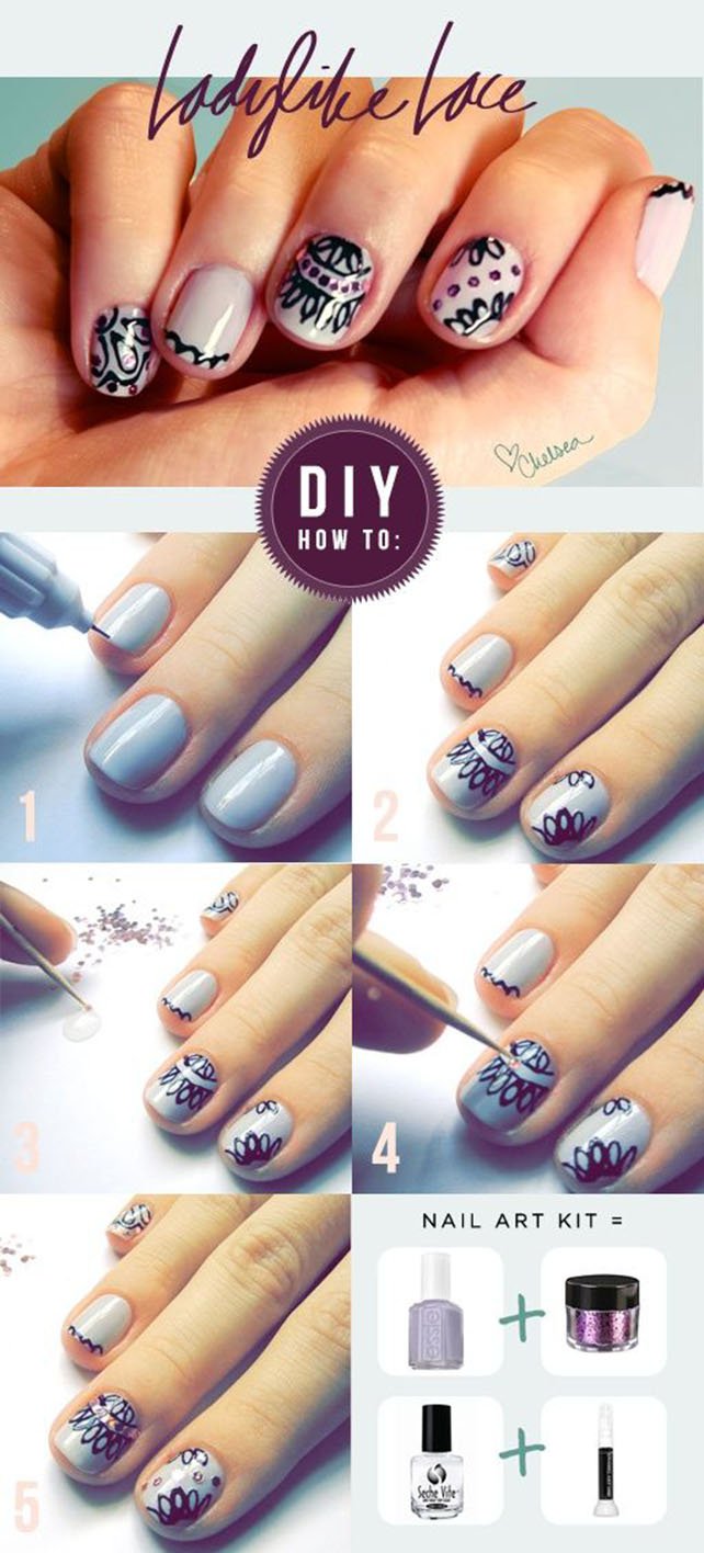 Lace Nail Art Tutorial