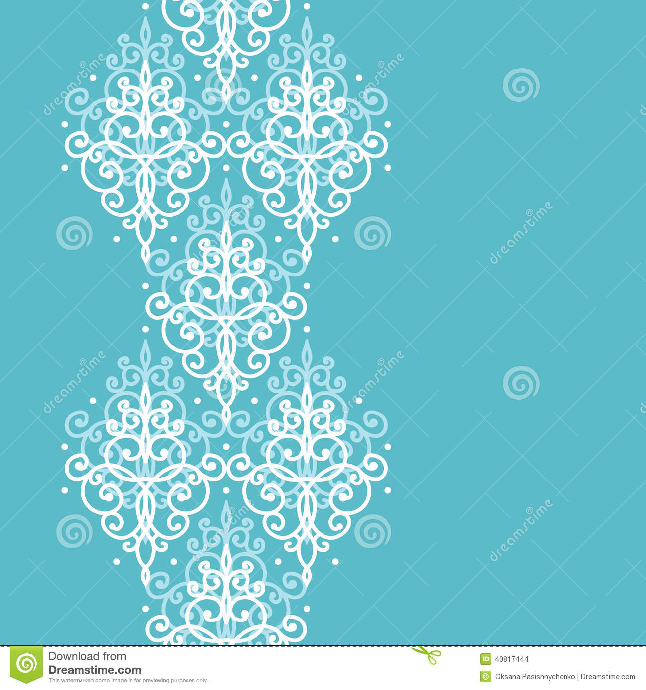 Light Blue Damask Pattern