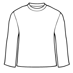 Long Sleeve T-Shirt Template