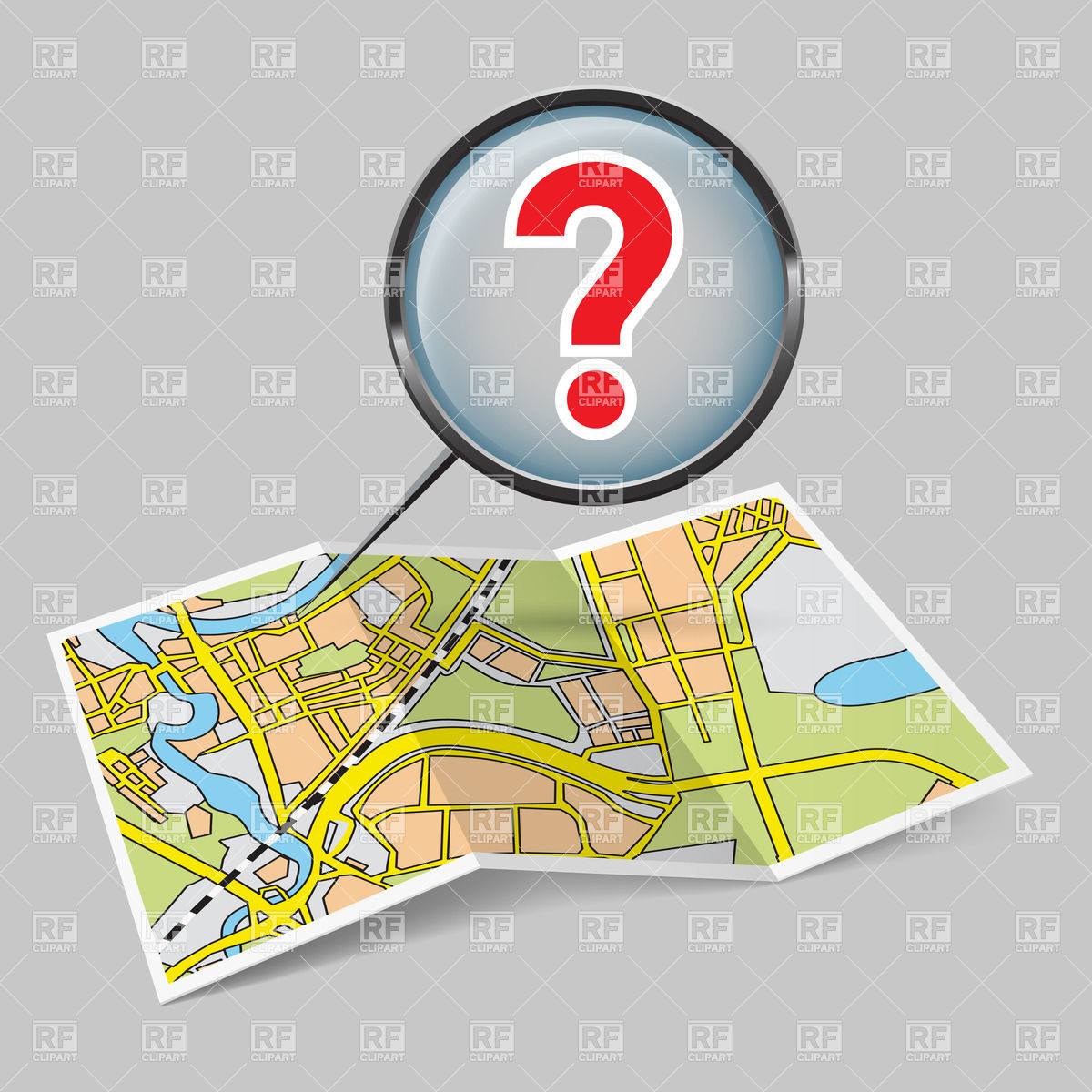 Map with Question Mark