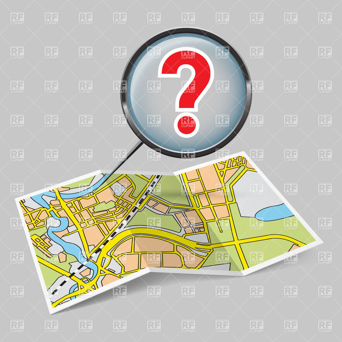 Map with Question Mark Map with Question Mark