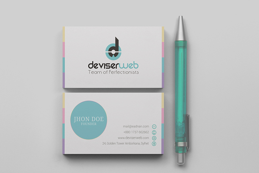 Modern Business Card PSD Template Free