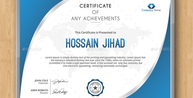 Modern Certificate Design Template