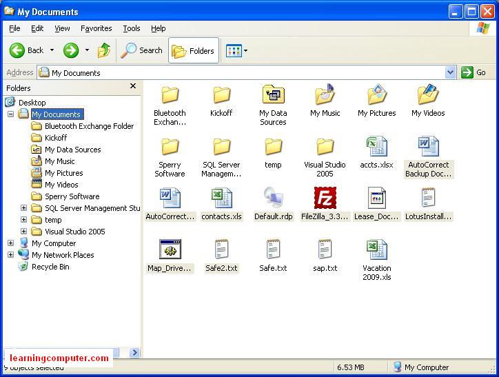 My Documents Icon Windows XP