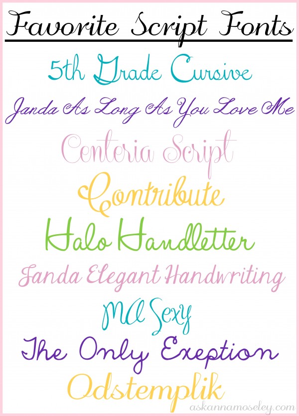 My Favorite Free Fonts My Favorite Free Fonts