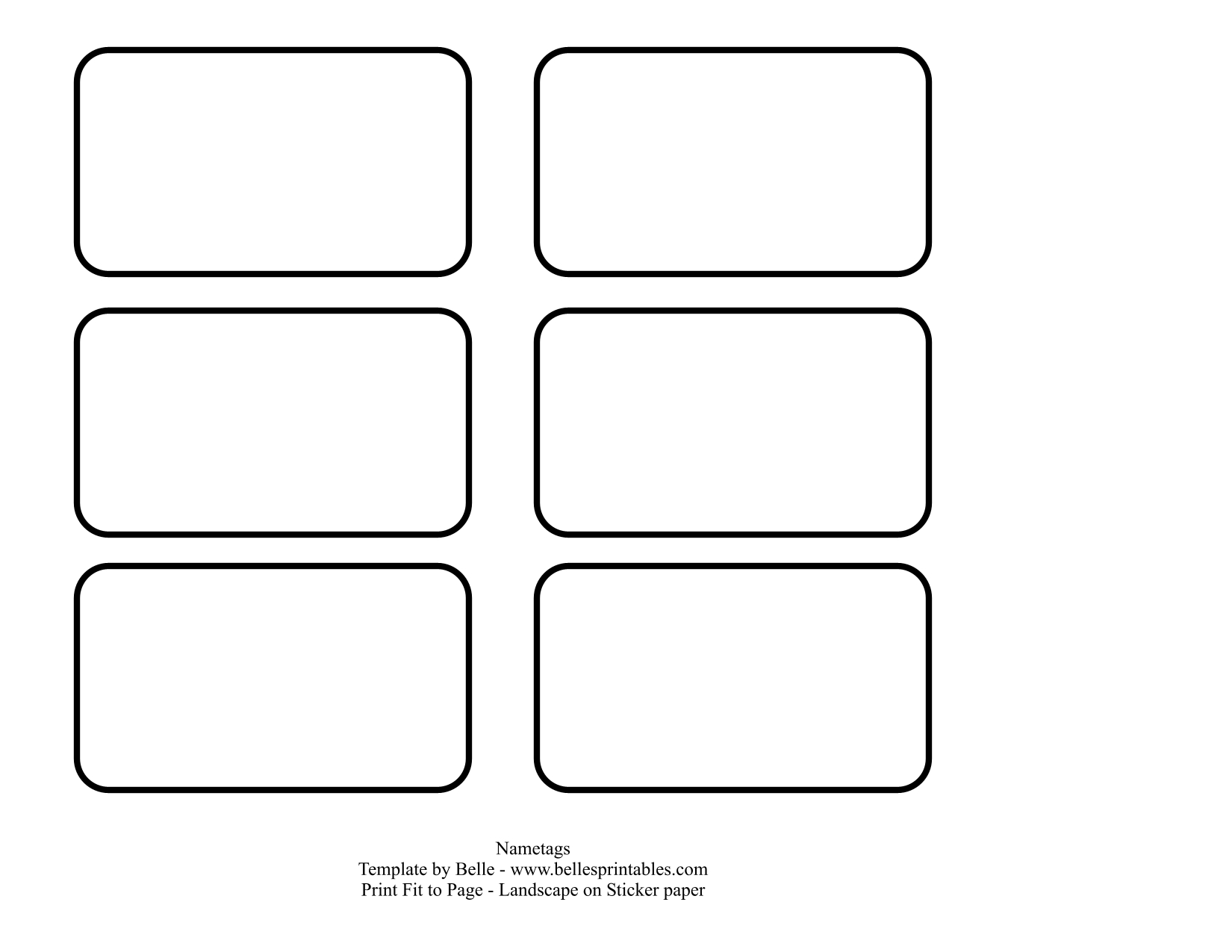 Name Tag Template Free Printable Word Intended For Free Label Templates For Word