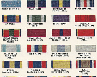 Navy Military Ribbons and Medals