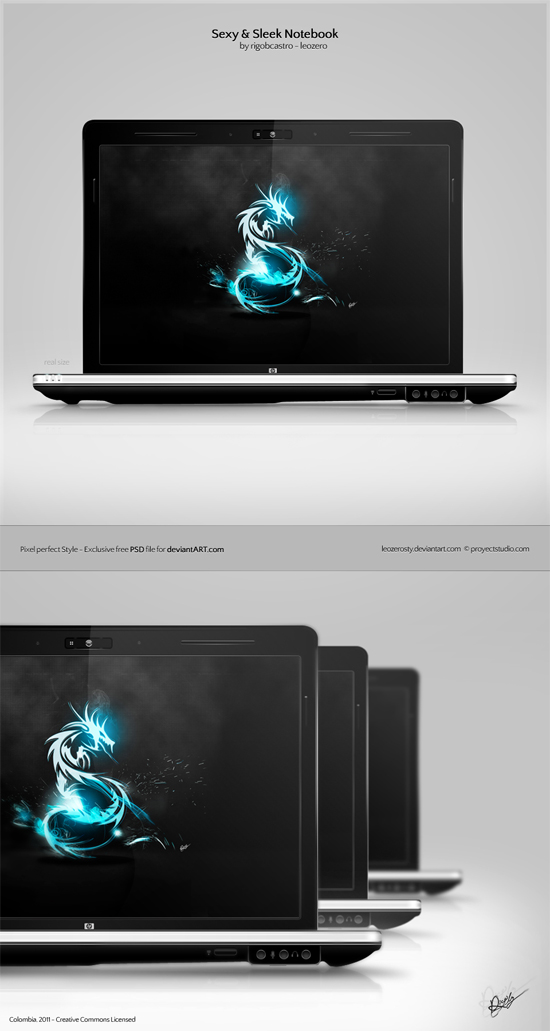 Notebook PSD Template