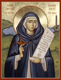 Orthodox Icon Saint Brigid of Ireland