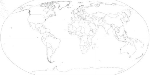 Oval World Map Vector Oval World Map Vector