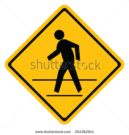 Pedestrian Traffic Warning Signs