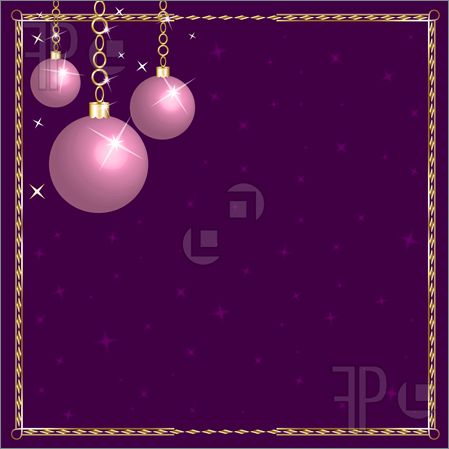 Pink and Purple Christmas Ornaments