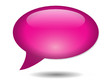Pink Chat Bubble Icon