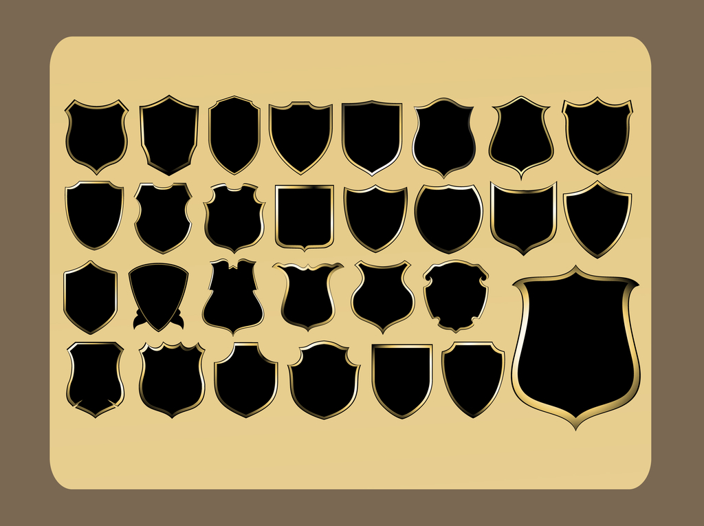 Police Badge Shape Vector