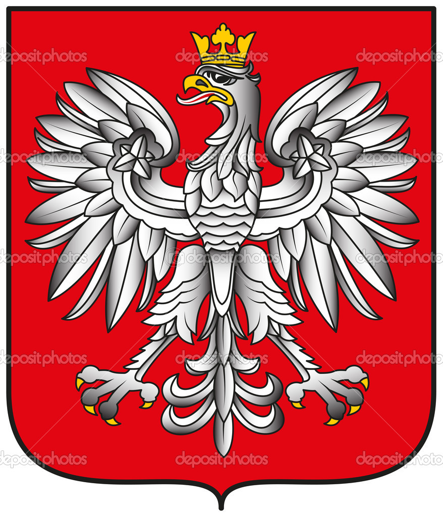 Polish Eagle Emblem Flag Polish Eagle Emblem Flag