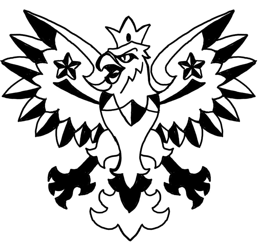 Polish Eagle Tattoo Stencil Polish Eagle Tattoo Stencil