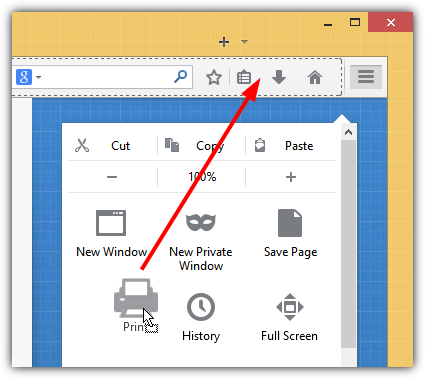 Print Icon On Toolbar