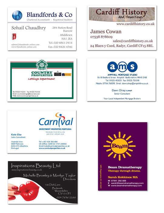 Printable Business Card Designs