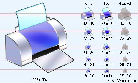 Printer Icon On Toolbar