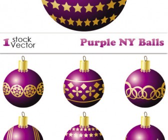 Purple Christmas Ball Clip Art