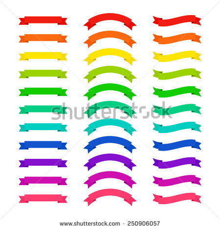 Purple Ribbon Banners Vector