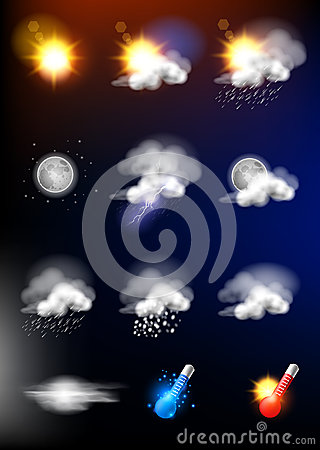 Realistic Weather Icons