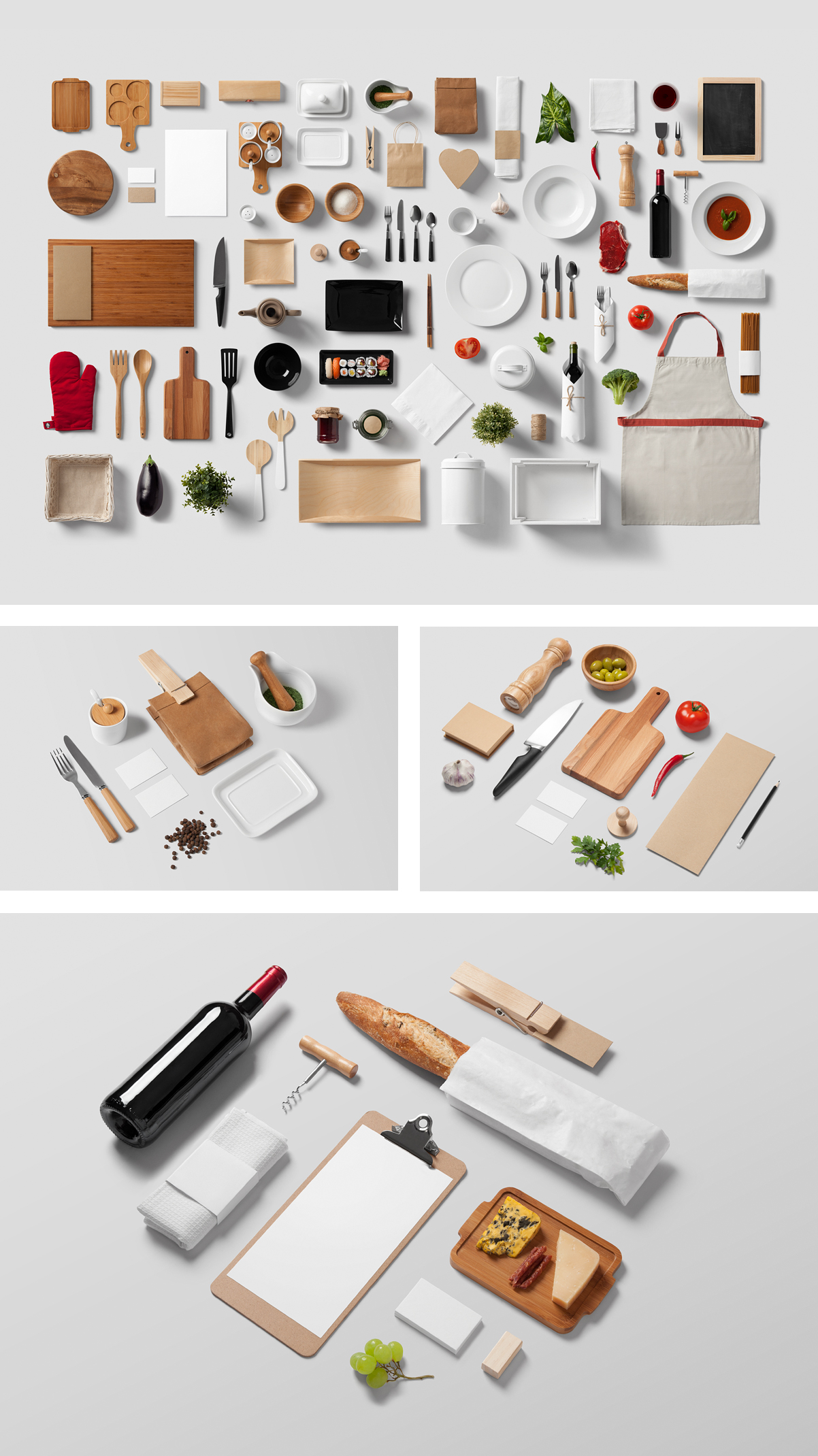 9 Restaurant PSD Mockups Images