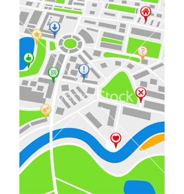 Road Map Vector