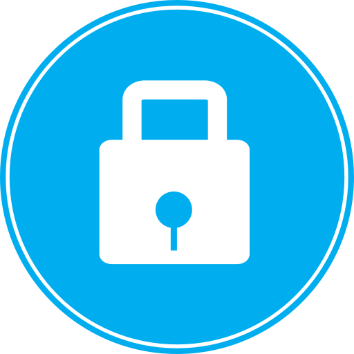 Round Security Shield Icon